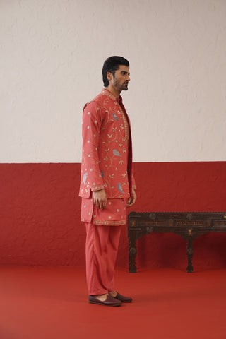 Vivek Keshari in Tanir Jacket Kurta Set