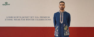 Lohri Kurta Jacket Set 2026. Premium Ethnic Wear for Winter Celebrations