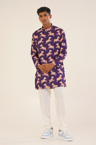 Ariz- Printed short kurta