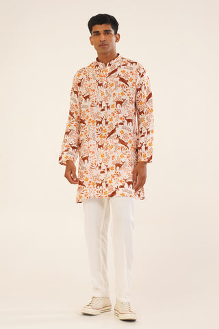 Vritant- Printed short kurta