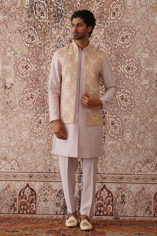 Kubera ivory Kurta set with patiyala and dupatta