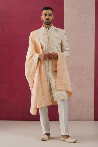 Kavi - Ivory Sherwani Set