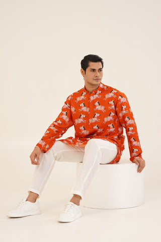 Vayu- Printed short kurta