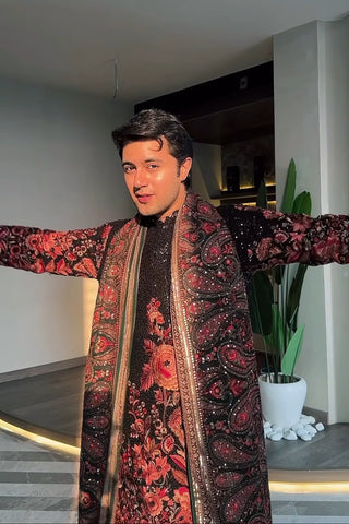 Rishabh Chawla in Kurta Set with Trouser and Dupatta