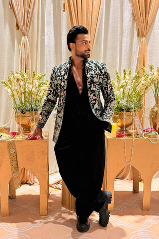 HARSH ARORA IN PARIND BLACK JODHPURI SET