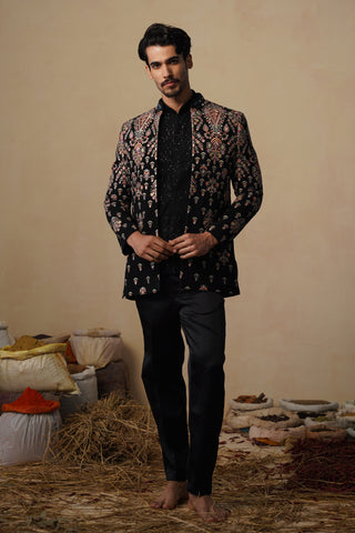 UTSAV BLACK JODHPURI SET