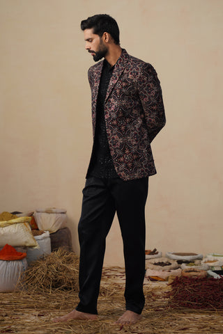 KARTIKEY BLACK BLAZER SET