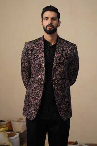 KARTIKEY BLACK BLAZER SET