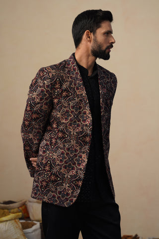 KARTIKEY BLACK BLAZER SET