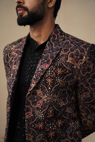 KARTIKEY BLACK BLAZER SET