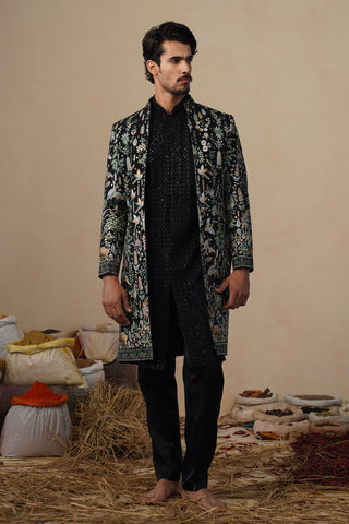 PARIND BLACK INDOWESTERN SET