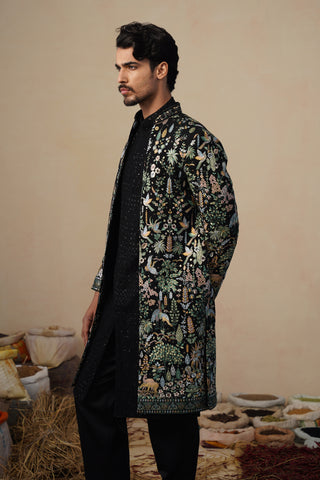 PARIND BLACK INDOWESTERN SET