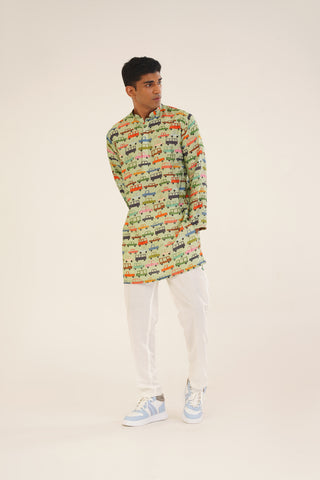 Anan- Printed short kurta