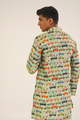 Anan- Printed short kurta