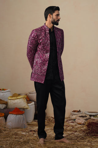 SITARA WINE JODHPURI SET