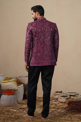 SITARA WINE JODHPURI SET