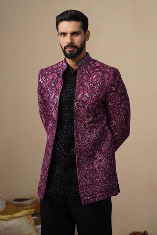 SITARA WINE JODHPURI SET