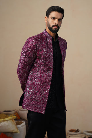 SITARA WINE JODHPURI SET