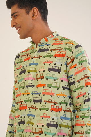 Anan- Printed short kurta