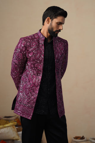 SITARA WINE JODHPURI SET