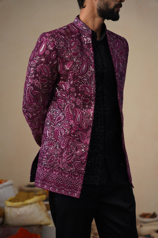 SITARA WINE JODHPURI SET