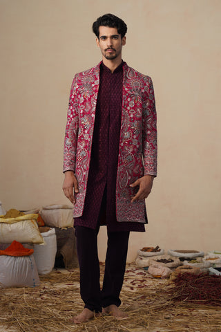 IKKAT HOT PINK INDOWESTERN SET