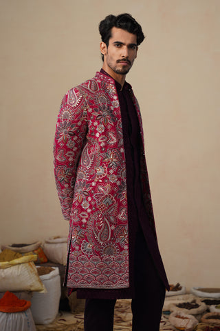 IKKAT HOT PINK INDOWESTERN SET