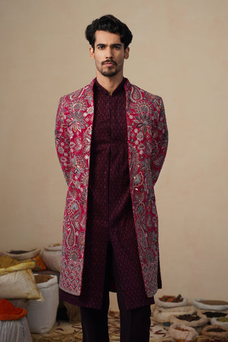 IKKAT HOT PINK INDOWESTERN SET