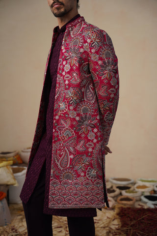 IKKAT HOT PINK INDOWESTERN SET