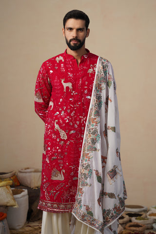 VYOM HOT PINK KURTA SET