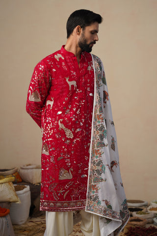 VYOM HOT PINK KURTA SET