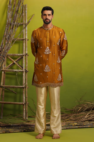 NAAZ COPPER SHORT KURTA SET