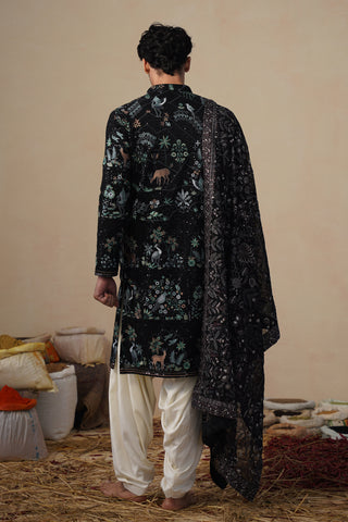 PRABAL BLACK KURTA SET