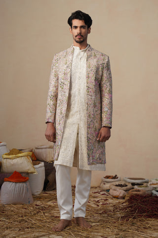 HEERN CHIKU SHERWANI SET