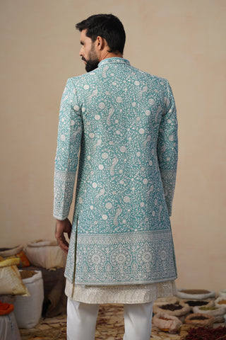 JAHAN SKYBLUE INDOWESTERN SET