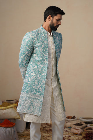 JAHAN SKYBLUE INDOWESTERN SET