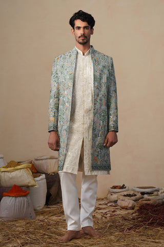 PARIND GREEN INDOWESTERN SET