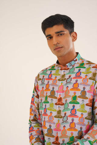 Yajut- Printed short kurta