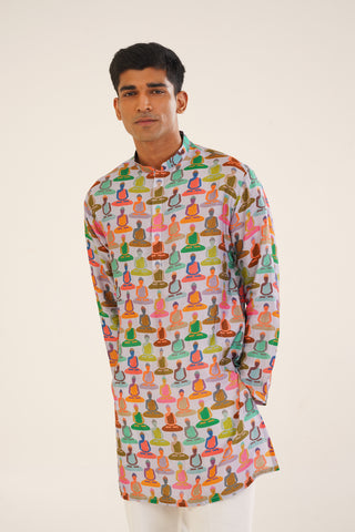 Yajut- Printed short kurta