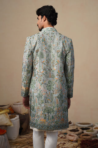 PARIND GREEN INDOWESTERN SET