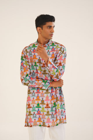 Yajut- Printed short kurta