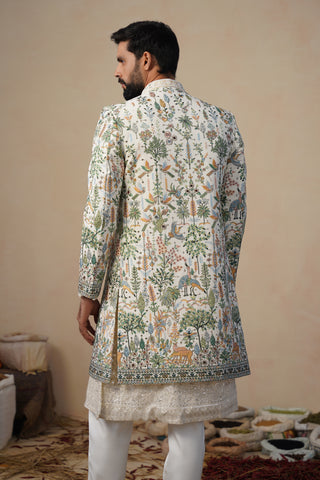 PARIND IVORY INDOWESTERN SET