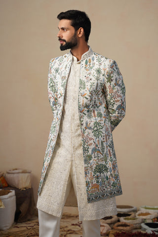 PARIND IVORY INDOWESTERN SET