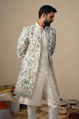 PARIND IVORY INDOWESTERN SET