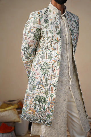 PARIND IVORY INDOWESTERN SET