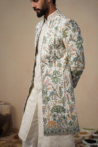 PARIND IVORY INDOWESTERN SET