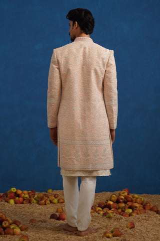 KAMAL CUTDANA PINK SHERWANI SET