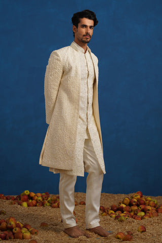 ANANT CUTDANA IVORY SHERWANI SET