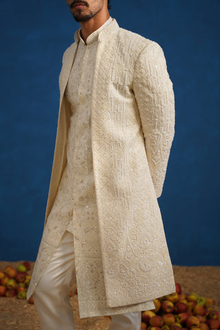 ANANT CUTDANA IVORY SHERWANI SET