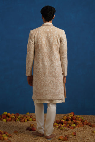MAYURESH BEIGE SHERWANI SET